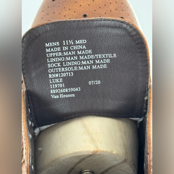 Van Heusen Luke Memory Foam Comfort Oxford Wing-Tip Shoes, Men's Size 11.5M - Picture 7 of 11